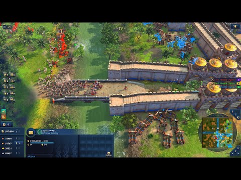 Ottomans Fireline vs HRE & Byzantine Onslaught | Age Of Empires 4