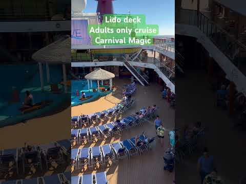 Thumbnail for Lido deck at 10am on ACES adults only cruise Carnival Magic Sea Day