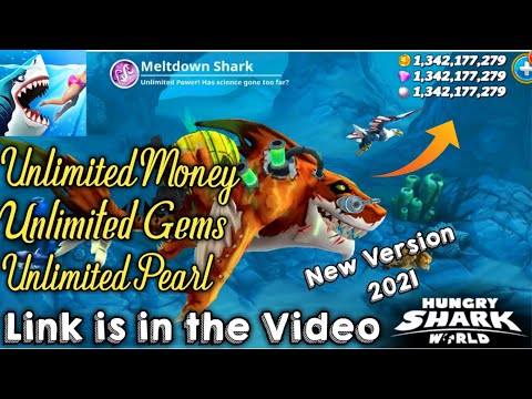 Hungry Shark World | Meltdown Shark UNLIMITED MONEY & GEMS (LINK IS IN THE VIDEO)