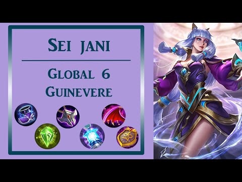 Offlane Guinevere gameplay | Top 6 Global Guinevere by Sei jani | Amethyst Dance | Mobile Legends