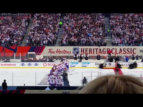 Winnipeg Jets vs Edmonton Oilers Alumni Game Jets Player Intros