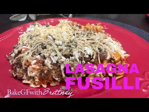 Making a Lazy Lasagna I Baked Fusilli Lasagna