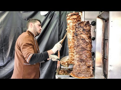 Huge Shawarma Tasted in London. Street Food from the Middle East
