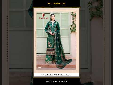 Farida Fab Elaaf Vol 5 - Readymade Dress – product video thumbnail