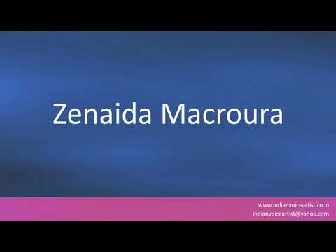 How to pronounce "Zenaida Macroura".