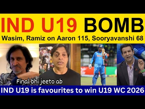 Pak Media Crying on Ind U19 beat AFG U19 World Cup 2026 | Shoaib Akhtar on Vaibhav Sooryavanshi 68