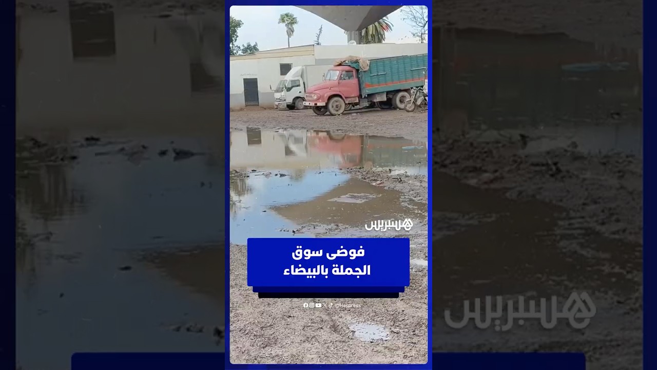 برك مائية وأزبال تغرق سوق الجملة بالدار البيضاء thumbnail