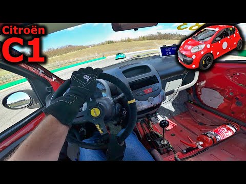 Citroën C1 1.0i 50 kW "racecar" | racing circuit  | POV test drive