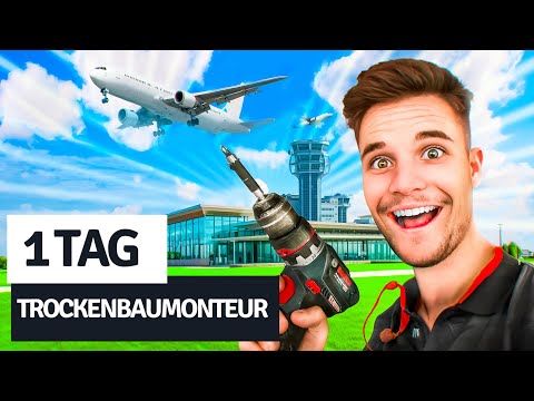 Ich habe einen FLUGHAFEN gebaut (wirklich!) 1 Tag als Trockenbaumonteur