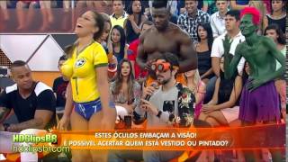 Brazil FIFA Football Soccer Body Paint Girl