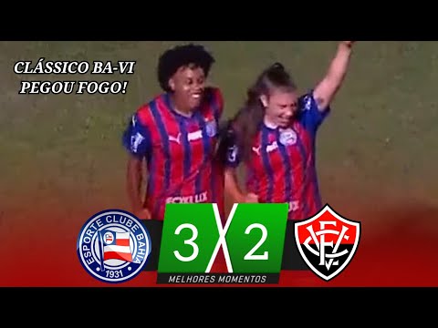 Gols e lances de Bahia x Vitória