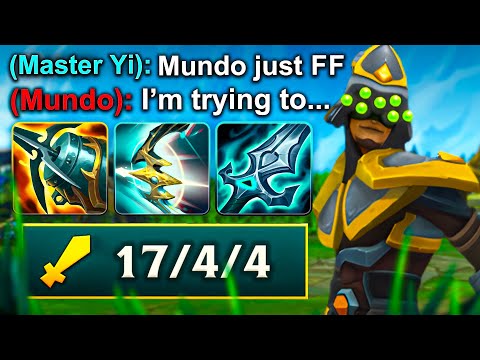 MY TOP LANE MASTER YI STRAT MADE MUNDO WANT TO QUIT