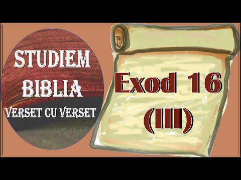 Exod 16 (III): Darul prepelițelor și al manei, o manifestare a gloriei lui Dumnezeu / Exod 16;13-15