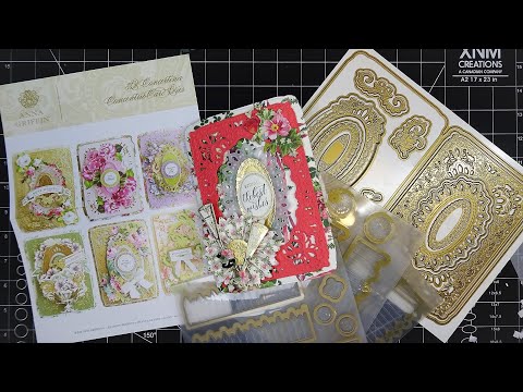 Anna Griffin "Concertina Card" Dies & "Paper Tricks" Rosette Cut and Emboss Folders Review Tutorial!