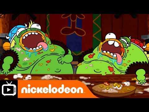 Table Manners Training With Oonski! 🥣 | Breadwinners | Nickelodeon UK