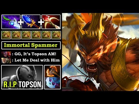 EVEN TI WINNER Can't Deal with This Monkey King Spammer 100% IMBA Scepter Clone Soldier DotA 2