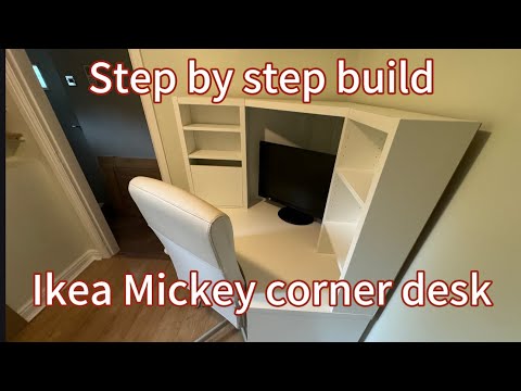 Ikea Micke corner desk step by step build. I read the manual so you don't have to.