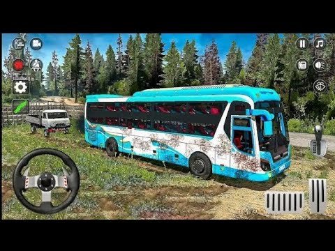 Offroad Coach Bus Driving Simulator 3D - Uphill Mobile Bus Transporter - Android Gameplay 2