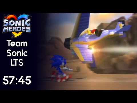 Sonic Heroes - Team Sonic LTS Speedrun - 57:45 [Game Time]