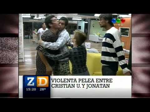 La Pelea Cristian U. vs Jonatan. Gran Hermano 2011