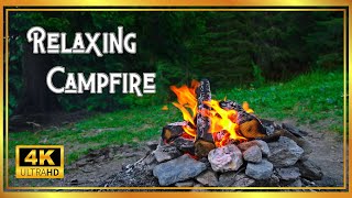 Tranquil Evenings at Arnensee, Switzerland | 4K UHD Campfire Ambience &amp; Serene Lake Sounds