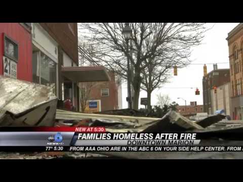 Investigators Examining Marion Building Damaged by Fire