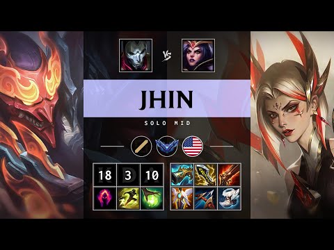 Jhin Mid vs LeBlanc - NA Diamond Patch 25.06
