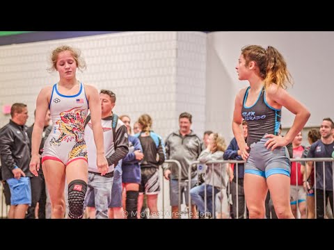 97 Girls Freestyle – Katey Valdez {B} of Colorado vs. Alexandra Sebek {R} of Illinois