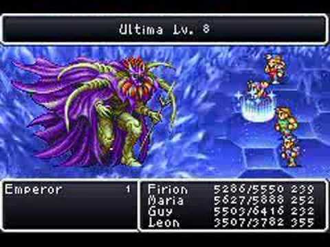 Final Fantasy II DOS Boss Battle #24 - Dark Emperor