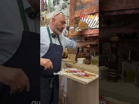 Le patron du Bistrot des Halles nous a présenté la recette traditionnelle du jambon-beurre. 🥖🧈