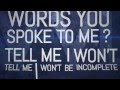 As Words Divine - Incomplete feat. Nick Mingrone ...