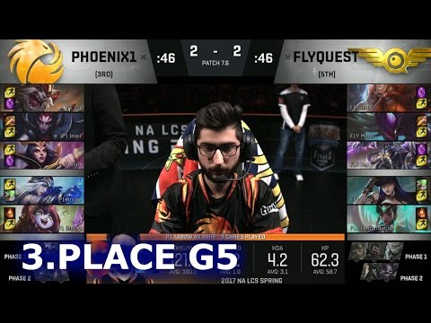FlyQuest vs Phoenix1 Game 5 | 3rd Place Decider S7 NA LCS Spring 2017 | FLY vs P1 G5 1080p
