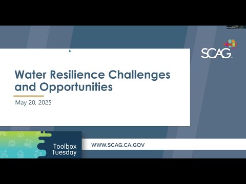 Toolbox Tuesday: Water Resilience Challenges and Opportunities
