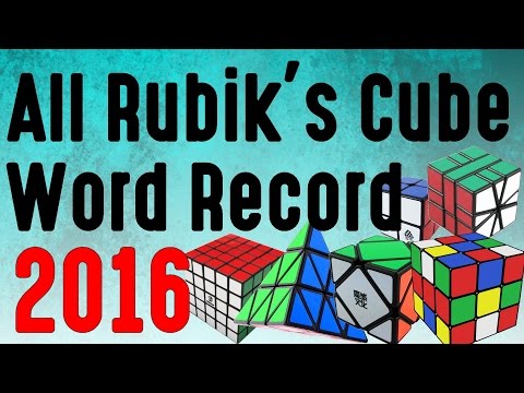 All Rubik's cube World Record 2016!