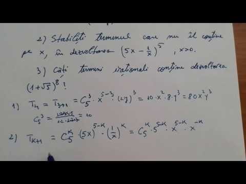 Newton's binomial. Solved exercises.