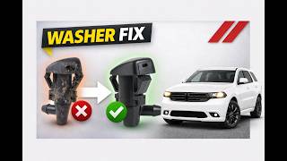 How To Fix Windshield Washer Not Spraying | Dodge Durango Nozzle Replacement