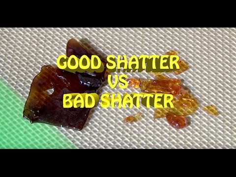 GOOD SHATTER VS BAD SHATTER // BHO CONCENTREATES