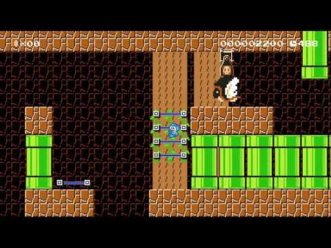 "MEGA MAN"-Like　TURTLE MAN STAGE by kensan - SUPER MARIO MAKER - NO COMMENTARY 1AW