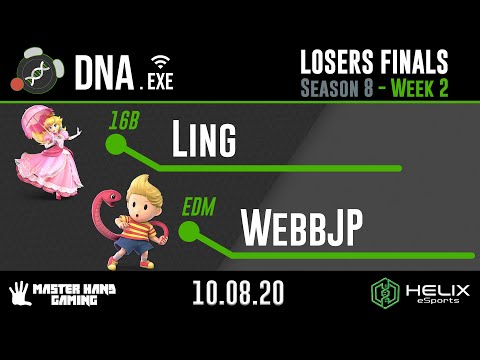 DNA.EXE S8:W2 - 16B | Ling (Peach) Vs. EDM | WebbJP (Lucas, Zero Suit Samus) - Losers Finals