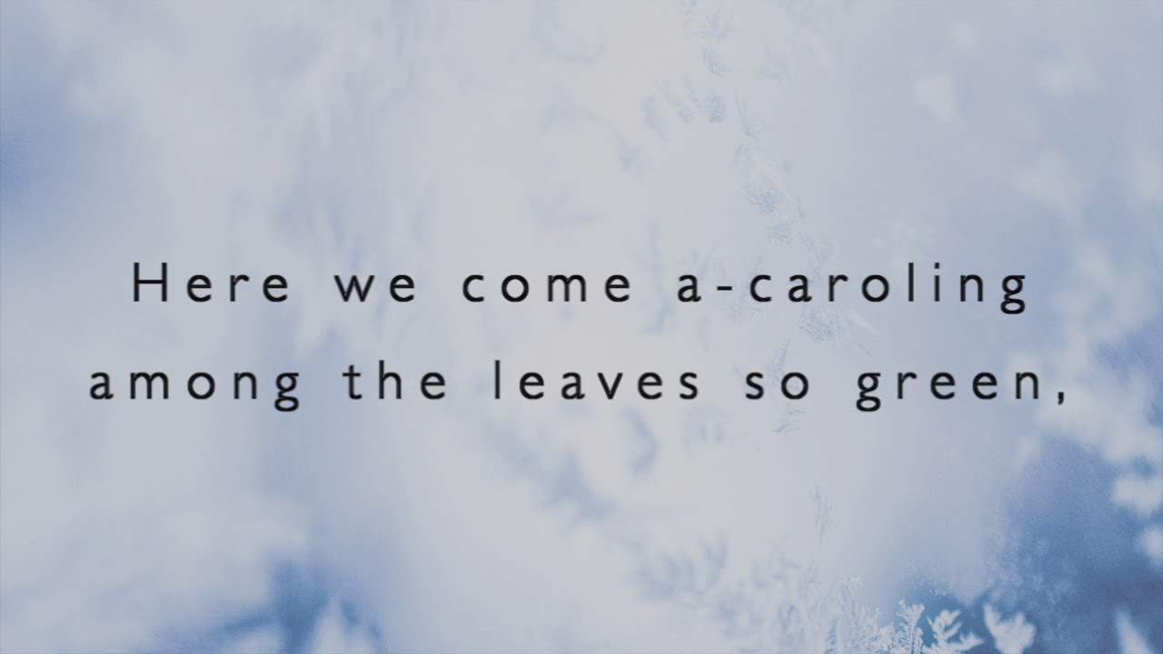 SPARKMAN: Here We Come A-Caroling - lyric video (published version)