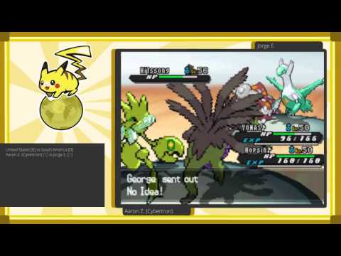 VGC '13 Int'l Friendly   USA vs South America   Aaron Z  Cybertron vs Jorge E  Game 3