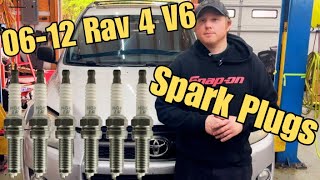 2006-2012 Toyota Rav4 3.5 V6 Spark Plug Replacement Without Removing the Intake Manifold.