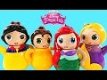 Disney Princess Tea Party With Play Doh Mermaid Ariel Snow White Rapunzel Belle Playdough DCTC Toys