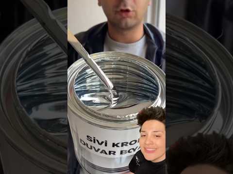 Viral ayna efektli boyayı deniyorum! Mirror paint #shorts #mirror