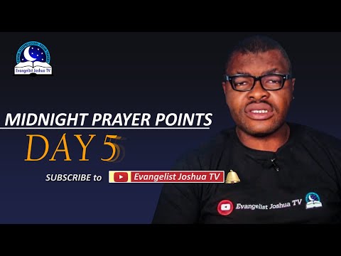 Day 5: Daily Midnight Prayer Points -  With Bible Verses