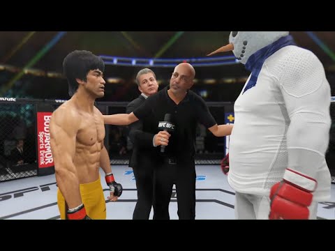 Bruce Lee vs. Snowman - EA Sports UFC 4 - Xmas Fight ❄️☃️