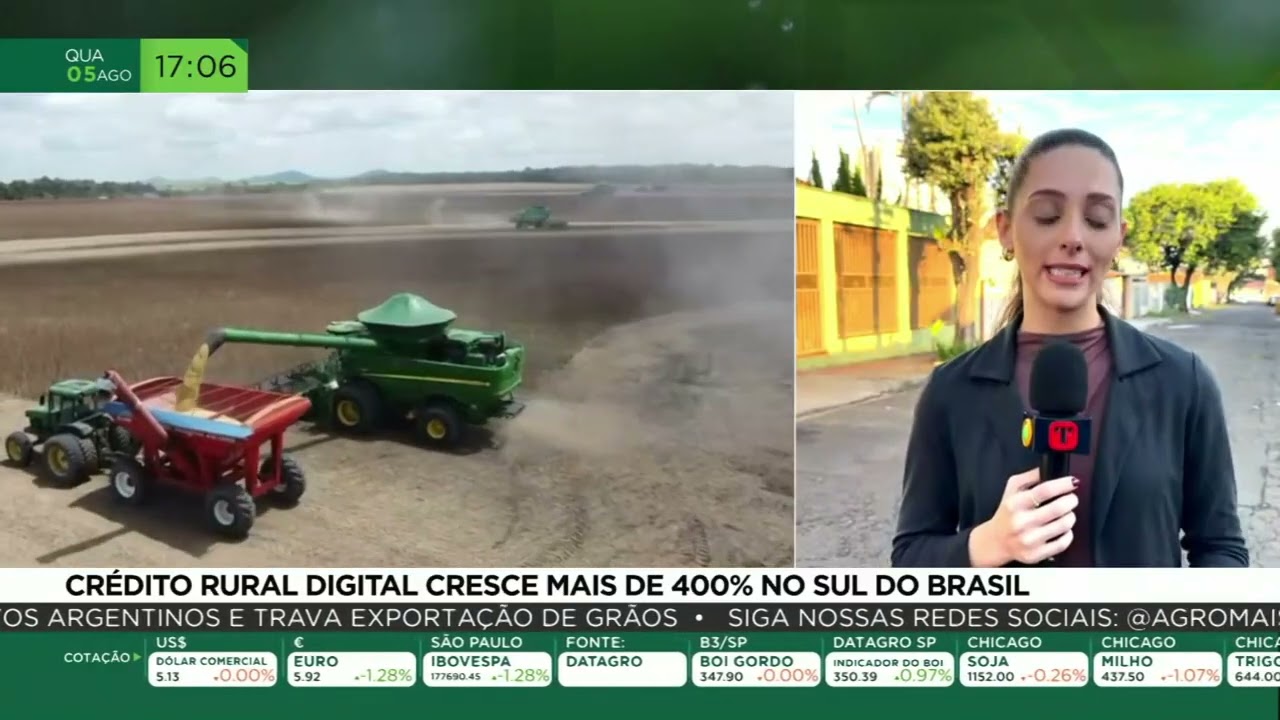 Crédito rural digital cresce mais de 400% no sul do Brasil