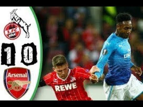 FC Cologne Vs Arsenal 1-0 Highlights And Goals 24-11-2017
