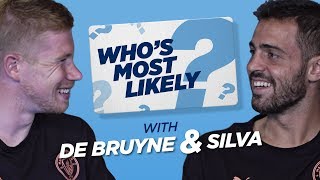 100m SPRINT RACE?! | WHO'S MOST LIKELY? | DE BRUYNE & BERNARDO SILVA video