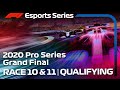 F1 Esports Pro Series 2020: Rounds 10 & 11 Qualifying